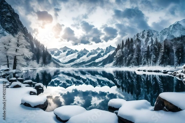 Obraz winter mountain landscape