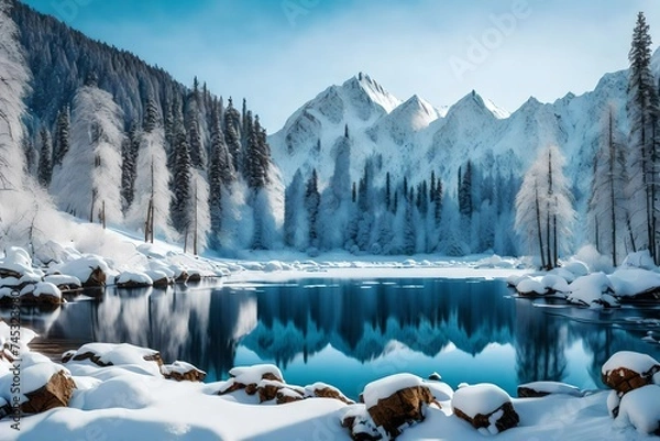 Obraz winter in the mountains