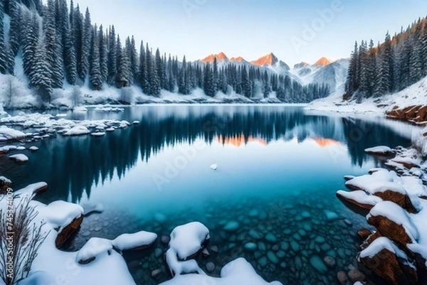 Obraz winter in the mountains