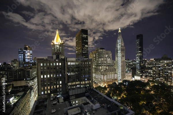 Obraz Manhattan skyline at night