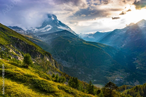 Obraz Matterhorn mountain after storm