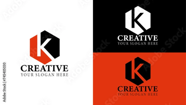 Obraz Letter K Logo Template