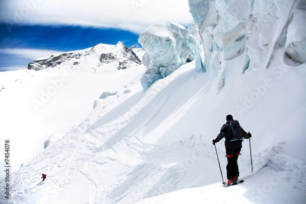 Fototapeta Freeride skier