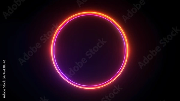 Obraz bright illuminated circle