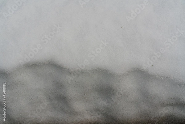 Obraz 融けつつある、積もった雪