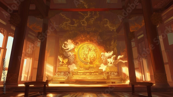 Fototapeta 玉座