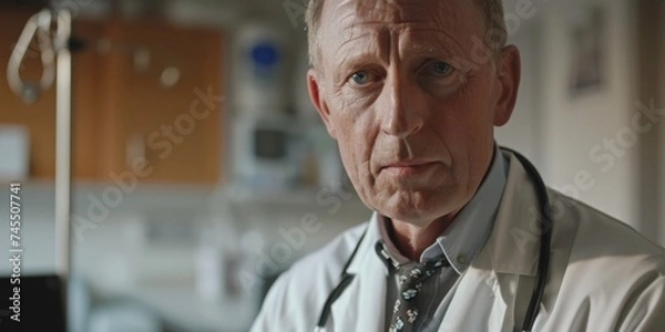 Fototapeta doctor in hospital Generative AI