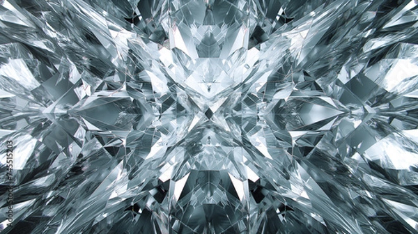 Fototapeta abstract graphite crystal background, triangles and gemstone eleps.