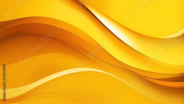 Obraz yellow abstract background with waves