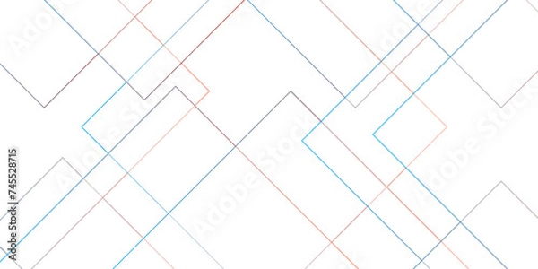 Fototapeta Abstract white gray and blue vector blueprint background with modern design. Vector abstract futuristic architecture concept with digital geometric connection gold lines	
