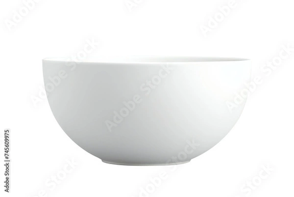 Obraz White bowl isolated on a transparent background.