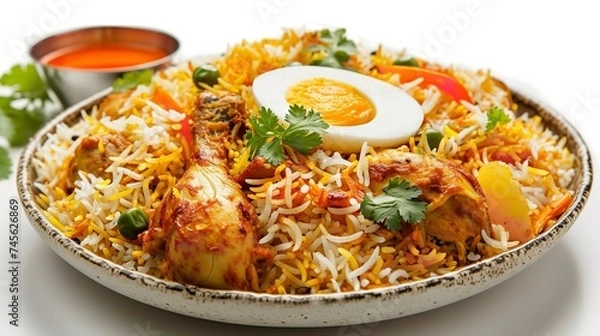 Obraz  Chicken Biryani: Spicy Indian Malabar Biryani