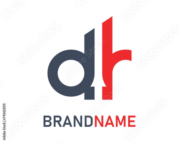 Obraz Letter dr logo design template 
