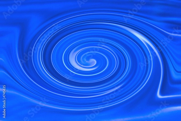 Fototapeta spiral in blue background
