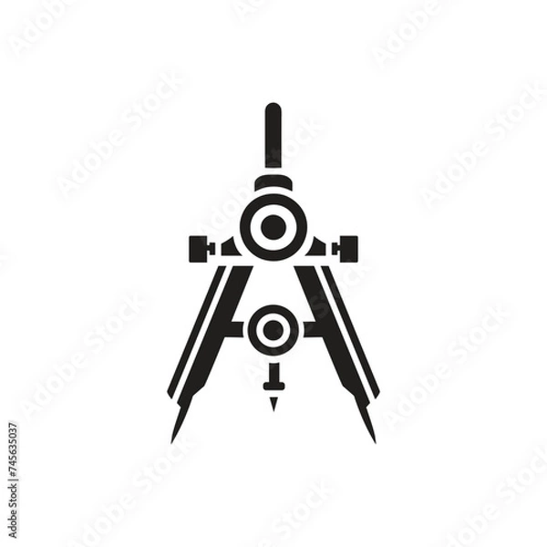 Fototapeta Drawing compass icon