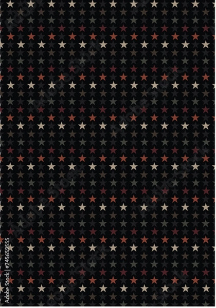 Fototapeta Stars Rainbow color seamless pattern. Design for sweater, scarf, comforter or clothes texture. Vector illustration