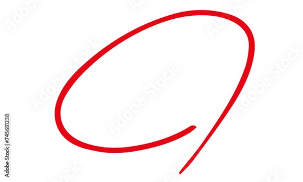 Obraz 手描き赤丸　採点　テスト