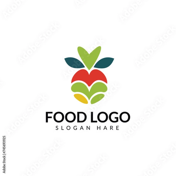 Fototapeta fruit logo design