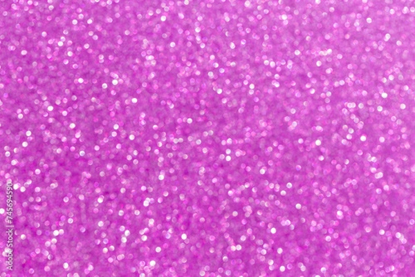 Fototapeta Pink glitter christmas abstract bokeh background