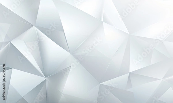 Obraz White Abstract Background With Triangles