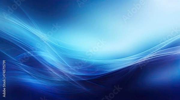 Obraz Blue and White Background With Waves