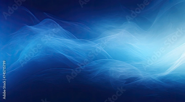 Obraz Blurry Blue Background With White Light