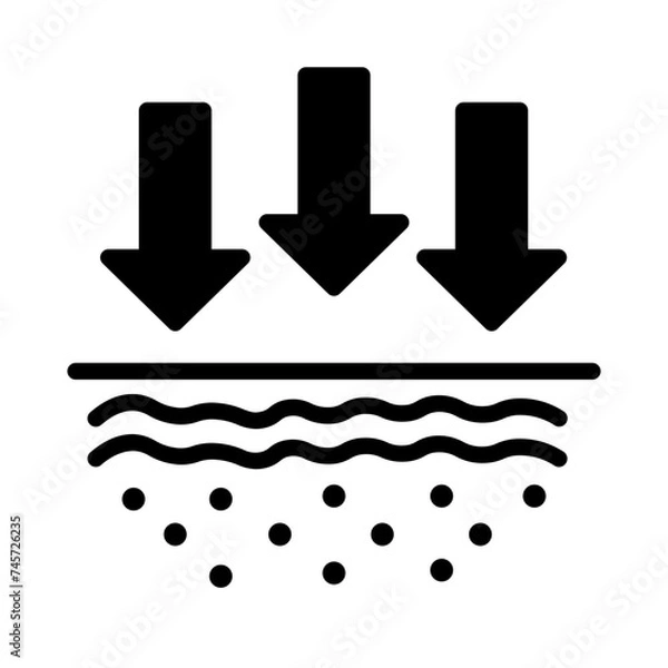 Obraz Absorb Arrow Care Glyph Icon