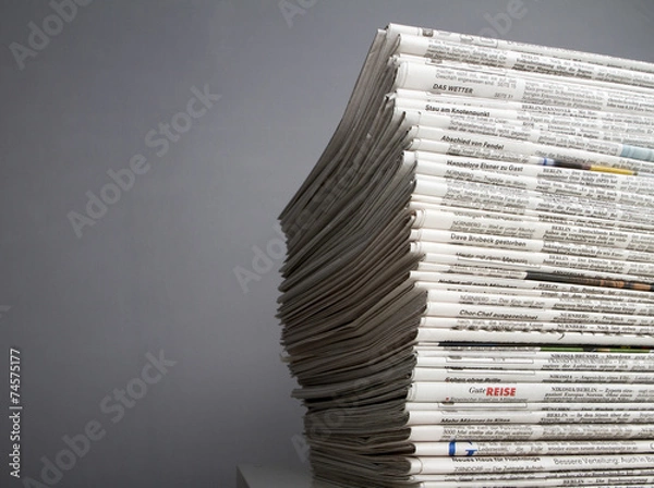 Obraz Stack of newspapers
