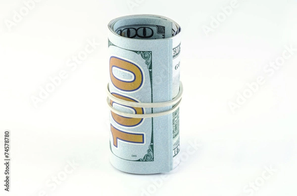 Fototapeta Свернутые купюры долларов сша