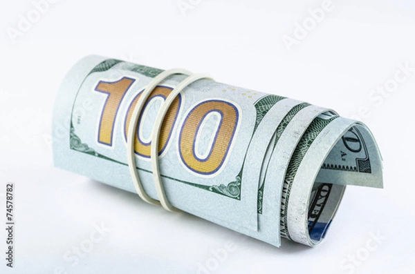 Obraz Свернутые купюры долларов сша