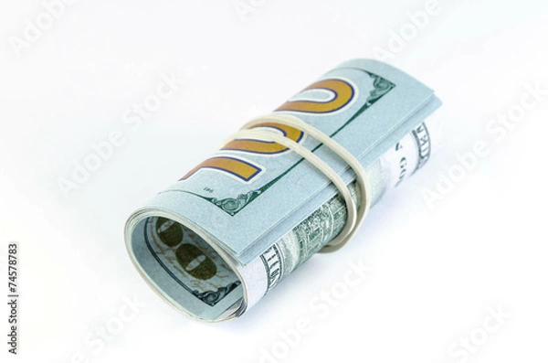 Obraz Свернутые купюры долларов сша