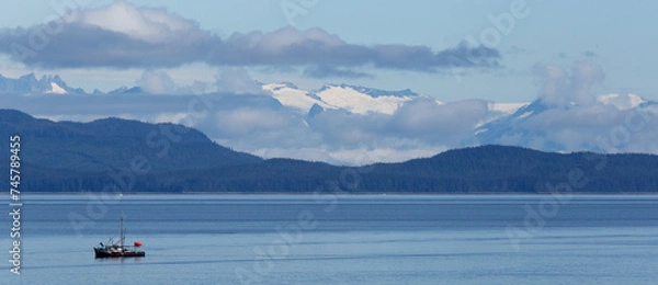 Obraz Fishing Boat, Icy Strait,Alaska
