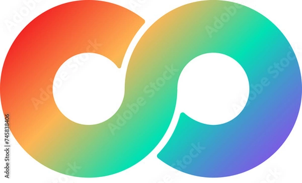 Fototapeta Möbius strip icon, 뫼비우스의 띠 아이콘