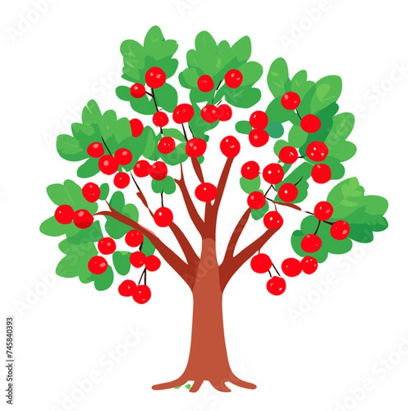 Fototapeta tree with red apples