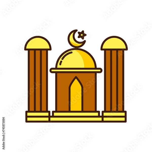 Fototapeta Ramadan Mosque icon