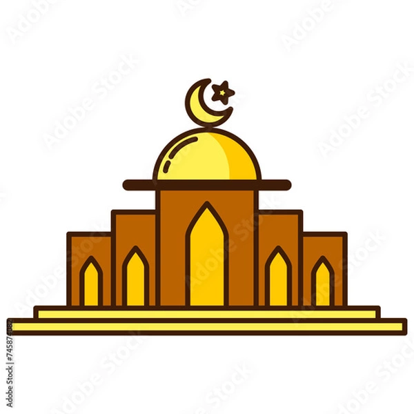 Fototapeta Ramadan Mosque icon
