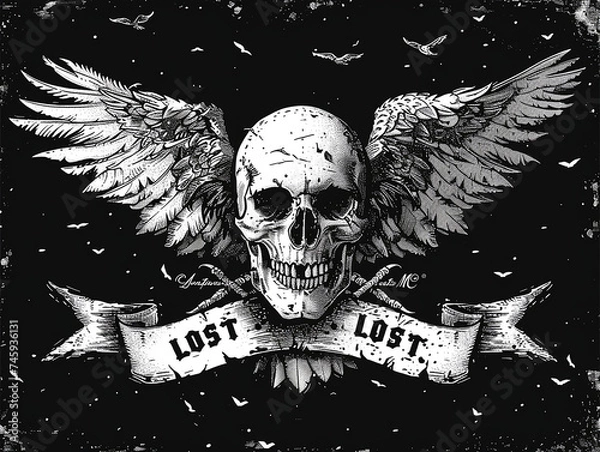 Obraz skull and crossbones