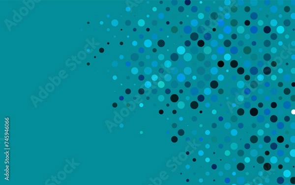 Fototapeta Light BLUE vector backdrop with dots.
