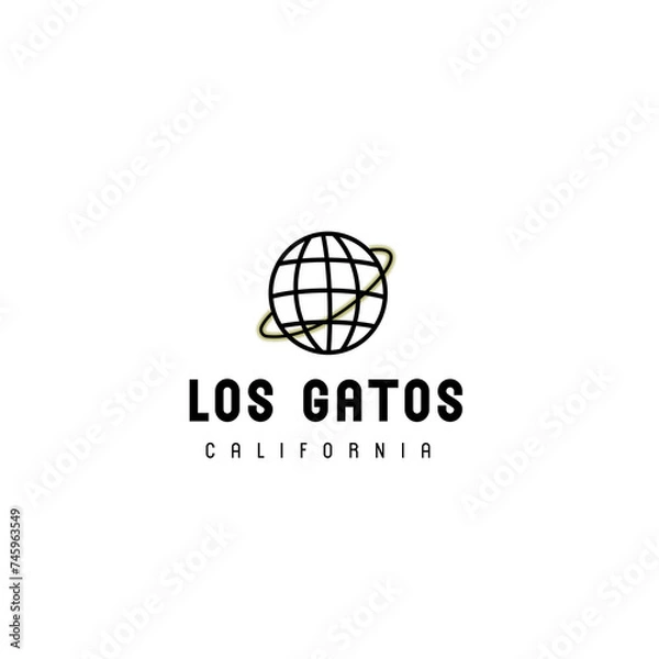 Fototapeta world globe logo
