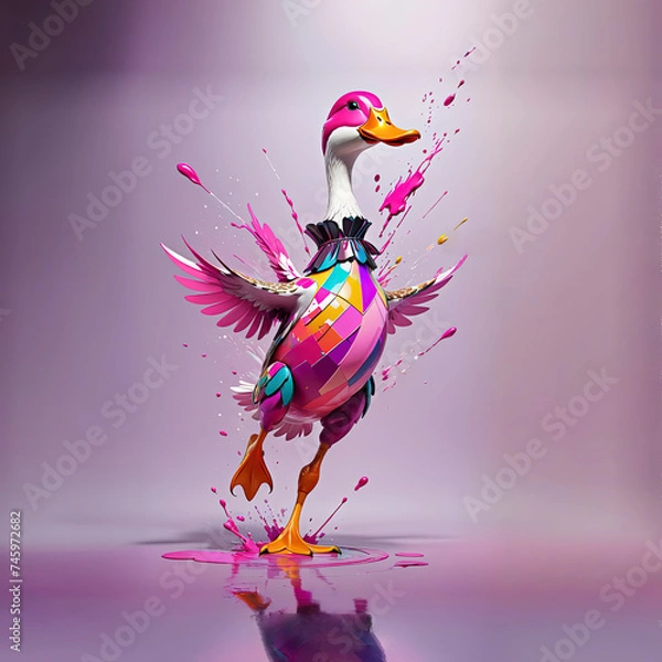 Fototapeta Runner Duck