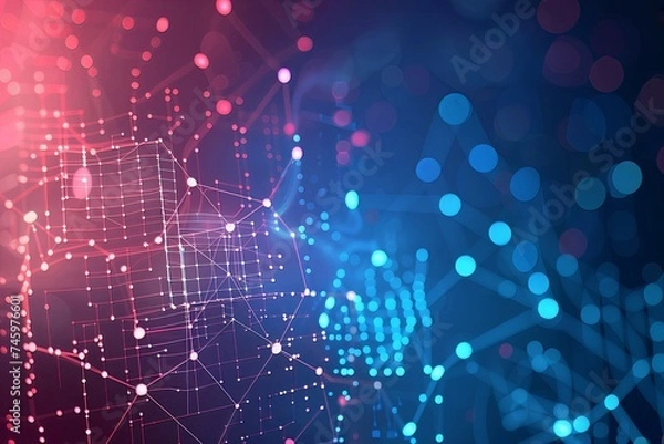 Fototapeta Technology background of information big data concept