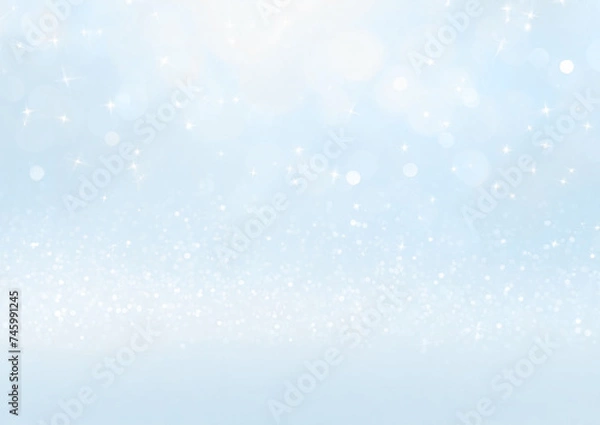 Fototapeta 水色のキラキラ背景