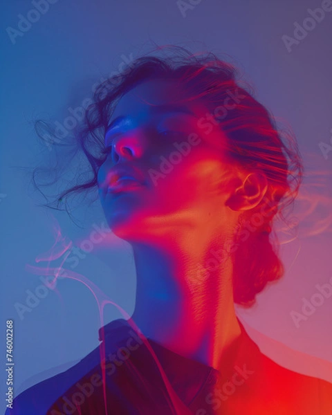Fototapeta Neon Reverie: A Mesmerizing Play of Light and Color