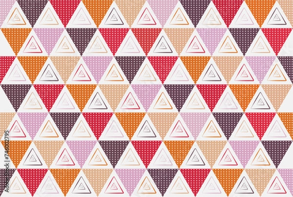 Obraz Triangle Seamless geometric pattern.