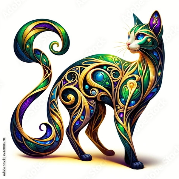 Obraz celtic cat