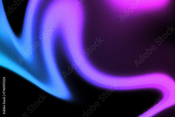 Fototapeta grainy liquid background. Abstract glowing pink blue gradient. 
