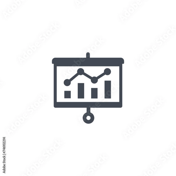 Obraz Presentation board icon