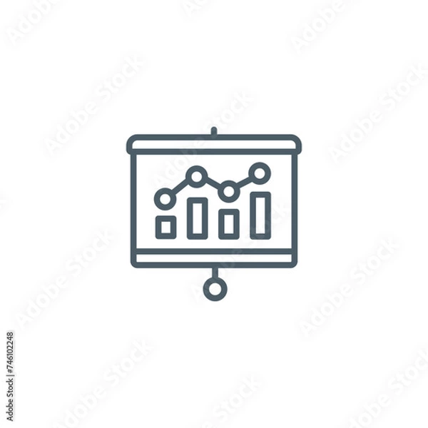 Obraz Presentation board icon