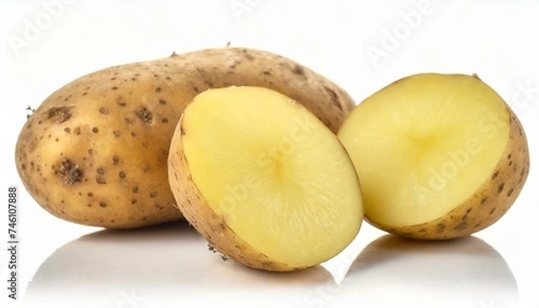 Obraz Potato on a white background