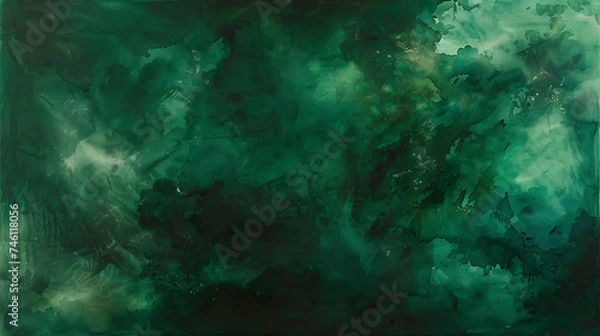 Obraz dark green backround